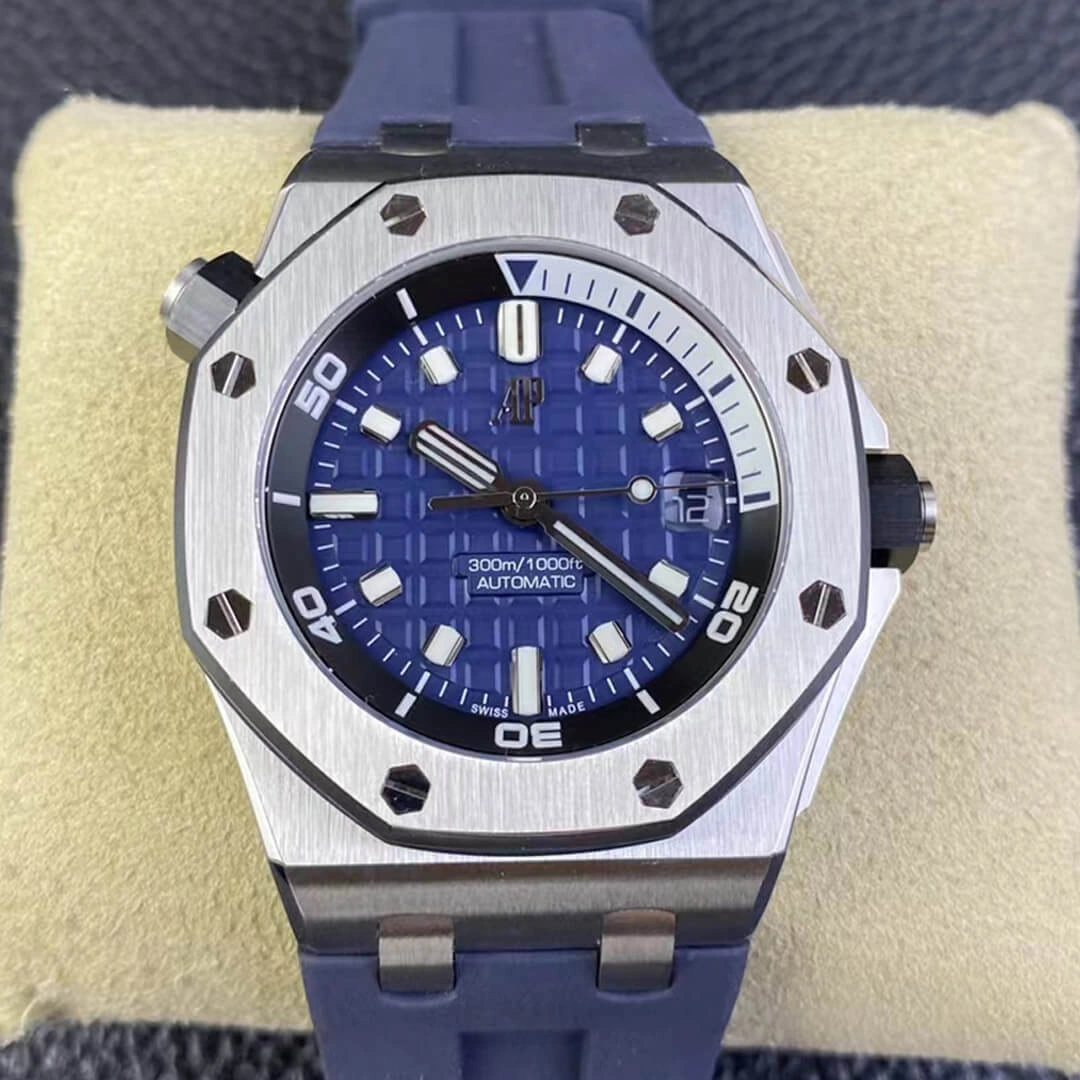 Audemars Piguet Royal Oak Offshore 15720ST.OO.A027CA.01 ZF Factory 1:1 Best Edition Replica Watch Blue Strap